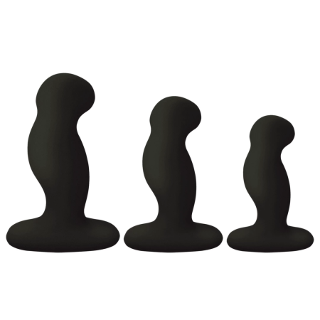 Nexus G-Play Trio Plus Black - 3-Piece Rechargeable Silicone Set