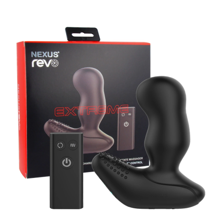 Nexus Revo Extreme Silicone Rotating Intimate Machine, Black, Large