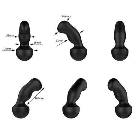 Nexus Gyro Vibe Extreme Dual Motor Silicone Intimate Machine Black