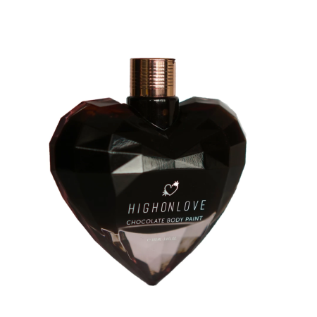 HighOnLove Dark Chocolate Body Paint with Hemp Oil 100ml