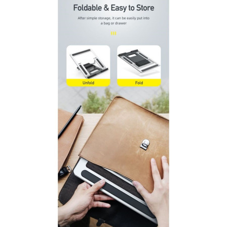 Nešiojamo kompiuterio stovas Awei X30 pilkas