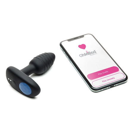 Kiiroo OhMiBod Lumen Black - Interactive Plug with LED & App Control