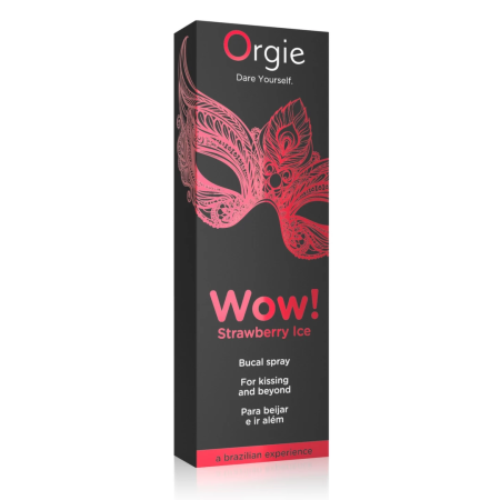 Orgie Wow! Strawberry Ice Mouth Spray 10ml - Menthol & Strawberry Flavor