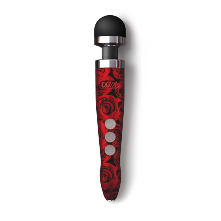 Doxy Die Cast 3R Rechargeable Wand Massager Rose Pattern, Aluminium