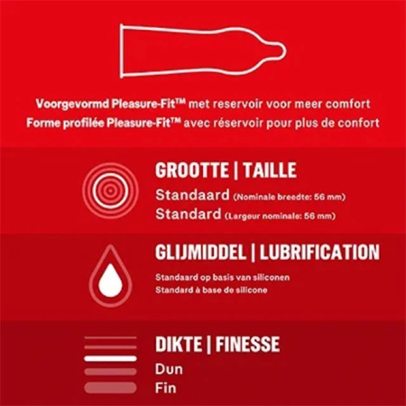 Durex Thin Feel 12-Pack Ultra-Thin Anatomical Latex Protection