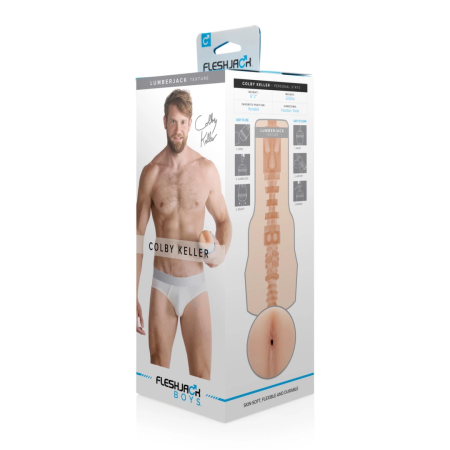 Fleshjack Boys Colby Keller Lumberjack Blue Case Textured Model