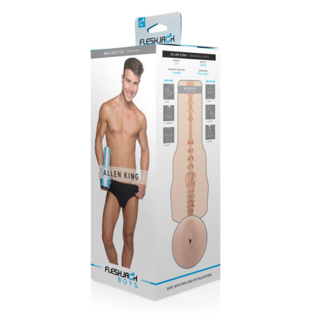 Fleshjack Boys Allen King Majestic Blue Compact Stimulation Device