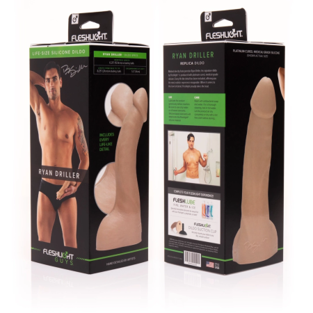 Fleshjack Ryan Driller Ultra-Realistic Silicone Model 21cm Beige