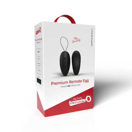 The Screaming O My Secret Premium Remote Egg Black - Wireless Intimate System