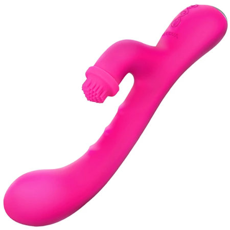 Nalone Idol Pink - Dual-Action Vibrating Device with Rotating Brush, 22.5 cm