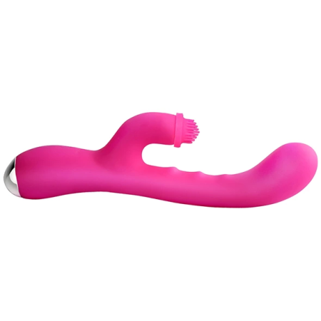 Nalone Idol Pink - Dual-Action Vibrating Device with Rotating Brush, 22.5 cm