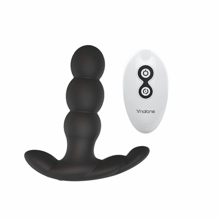 Nalone Pearl Black - Rotating Remote-Controlled Massager, 12.5 cm