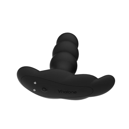 Nalone Pearl Black - Rotating Remote-Controlled Massager, 12.5 cm