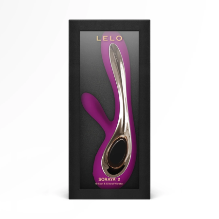 Lelo Soraya 2 Deep Rose Dual-Action Intimate Massager, 12 Modes