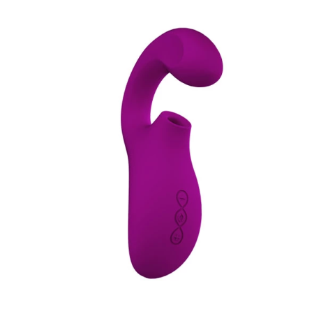 LELO Enigma Deep Rose Dual-Action Sonic Massager Waterproof Silicone