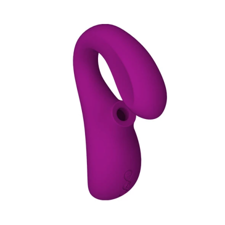 LELO Enigma Deep Rose Dual-Action Sonic Massager Waterproof Silicone