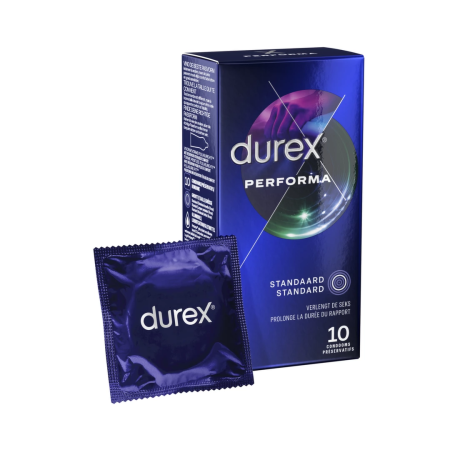 Durex Performa 10pcs Premium Delay System Latex Condoms 56mm
