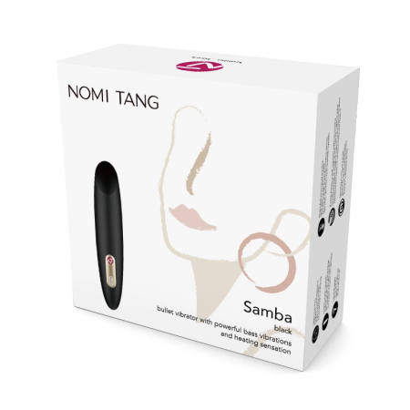 Nomi Tang Samba Heating Compact Vibrator - USB Rechargeable, Blue, 112 mm