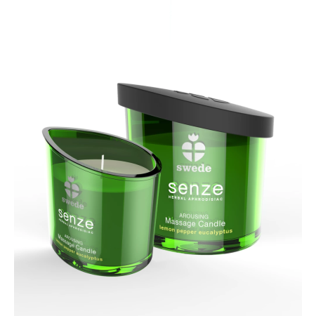 Swede Senze Arousing Massage Candle 50ml - Invigorating Citrus & Pepper