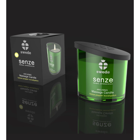 Swede Senze Arousing Massage Candle 50ml - Invigorating Citrus & Pepper