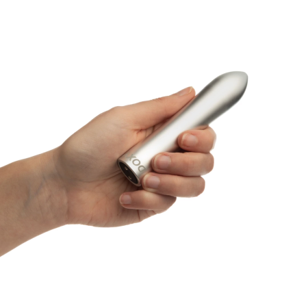 Doxy Bullet Silver - Compact Rechargeable Aluminium Massager 12 cm