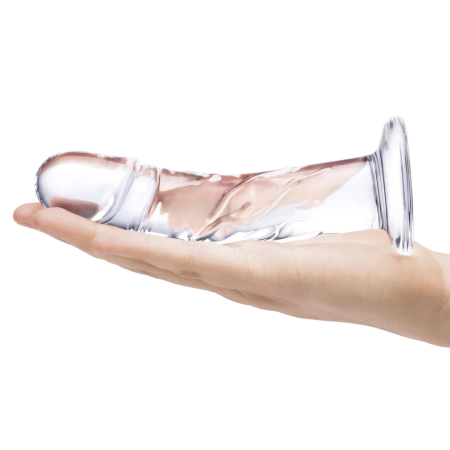 Glas Curved Glass Model with Vein Details 18cm - Transparent, Anatomical Shape
