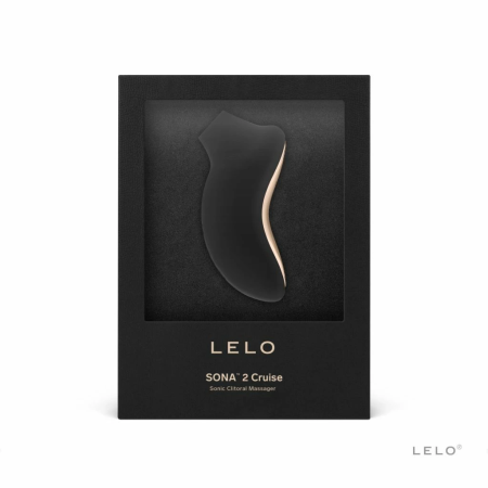 LELO Sona 2 Black - Sonic Wave Intimate Wellness Massager, Waterproof