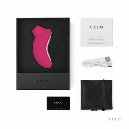 LELO Sona 2 Cerise - Sonic Wave Intimate Wellness Device, Waterproof
