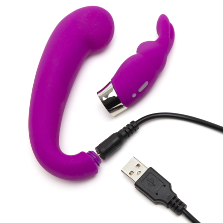 Happy Rabbit Curve Dual Motor Intimate Device, Silicone, USB, Waterproof