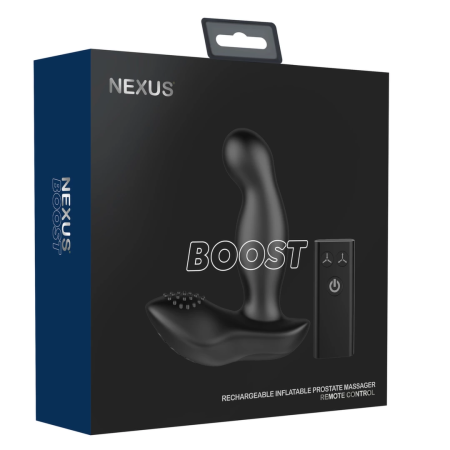 Nexus Boost Pro Adjustable Silicone Intimate Massager with Inflatable Tip