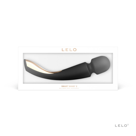 LELO Smart Wand 2 Medium Black - Rechargeable Full-Body Massager, 10 Modes