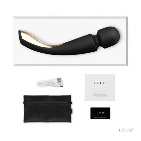 LELO Smart Wand 2 Medium Black - Rechargeable Full-Body Massager, 10 Modes