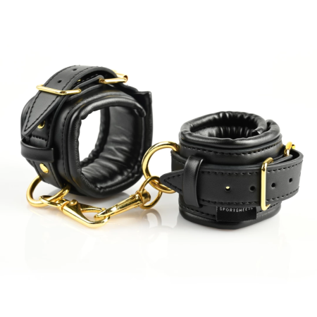 Sportsheets Special Edition Restraint Set with Satin Blindfold, Gold Accents