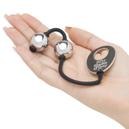 Fifty Shades of Grey Inner Goddess Mini Weighted Kegel Balls 85g Silver