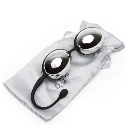 Fifty Shades of Grey Inner Goddess Silver Kegel Ball Set 67g Black/Silver