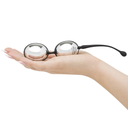 Fifty Shades of Grey Inner Goddess Silver Kegel Ball Set 67g Black/Silver