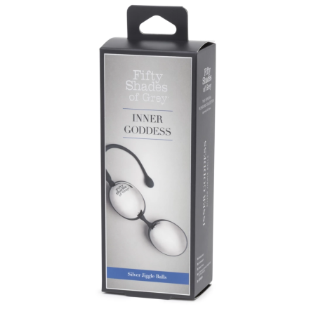 Fifty Shades of Grey Inner Goddess Silver Kegel Ball Set 67g Black/Silver