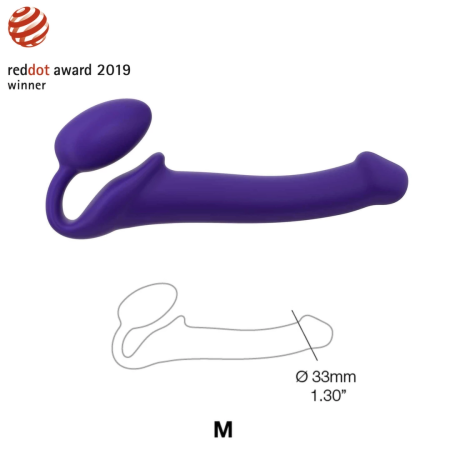 Strap-On-Me Semi-Realistic Bendable Intimate System Purple M