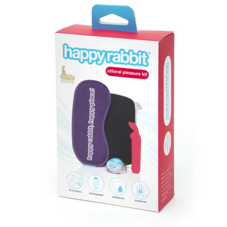 Happy Rabbit Clitoral Kit - 4-Piece Rechargeable Set with Storage Case