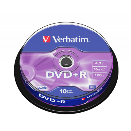 Verbatim DVD+R Matt Silver 4.7 GB 10 vnt
