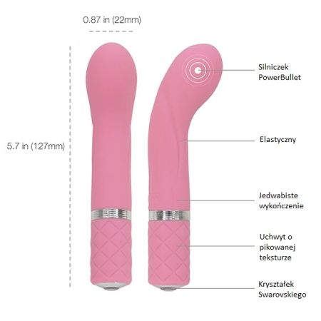 Pillow Talk Racy Pink High-Grade Silicone Compact Vibrating Device