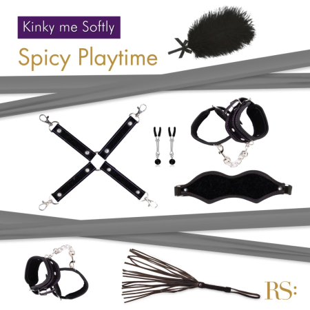 Rianne S Soiree Kinky Me Softly Black - Deluxe Sensual Accessory Set
