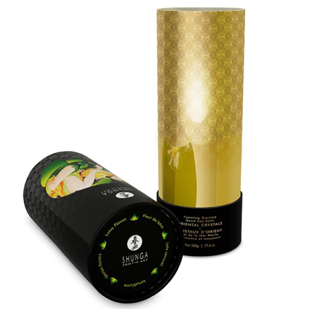 Shunga Bath Salts Lotus Flower 500g - Dead Sea Crystals, Sky Blue