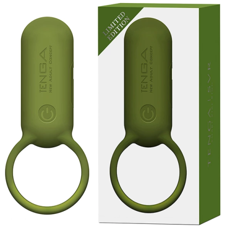Tenga SVR Smart Vibe Ring Forest Khaki - Rechargeable Intimate Device