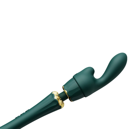 ZALO Kyro Turquoise Green Wand - Direct Power 2.0, 2 Attachments, USB