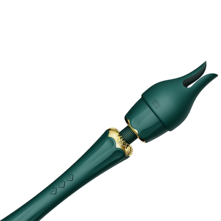ZALO Kyro Turquoise Green Wand - Direct Power 2.0, 2 Attachments, USB