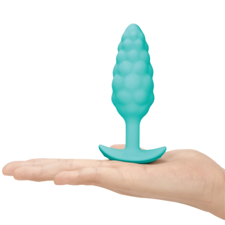 b-Vibe Texture Plug Bump Mint - Silicone Anal Plug with Vibrating Function