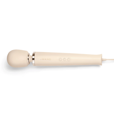 Le Wand Plug-In Wand Massager Cream - Powerful AC Model, 10 Modes