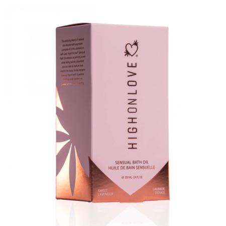 HighOnLove Bath Oil Lavender Honeybee 100 ml - Natural Relaxing Formula