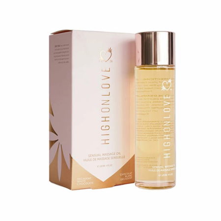 HighOnLove Massage Oil White Chocolate 120ml - Nourishing Hemp Seed Formula